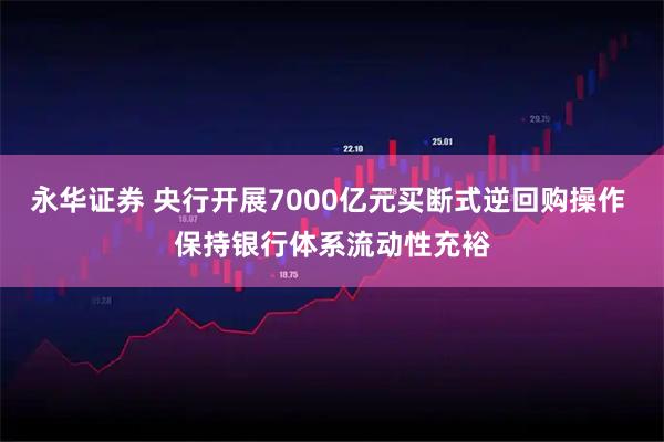 永华证券 央行开展7000亿元买断式逆回购操作 保持银行体系流动性充裕